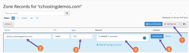 Add DMARC Record