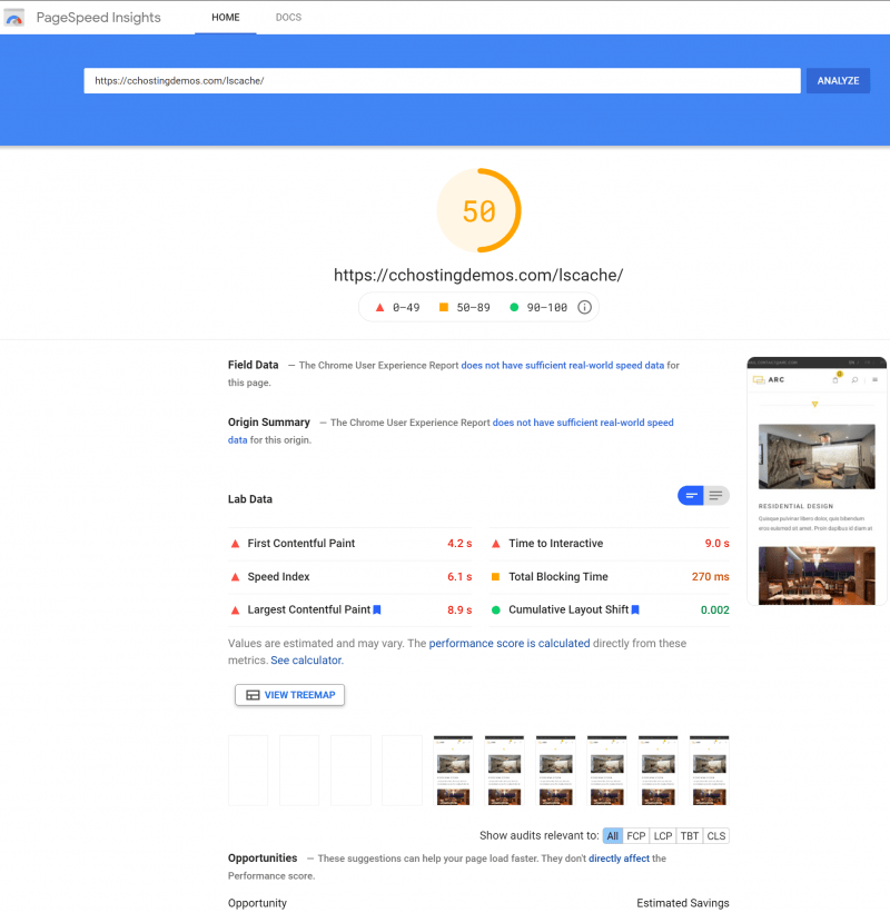 bad pagespeed